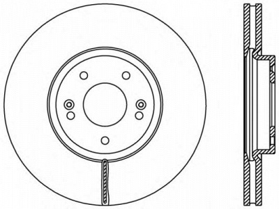 OPEN PARTS bdr240720 -  Тормозной диск